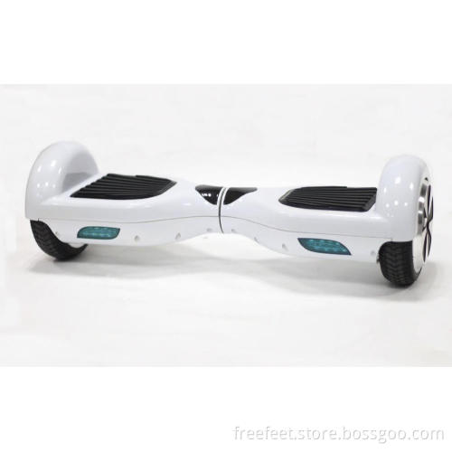 White Self Balancing Electric Scooter with Lights Small Portable